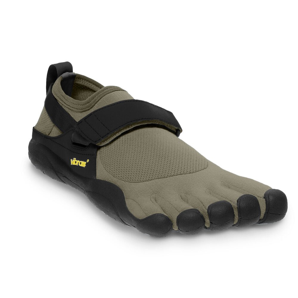 Vibram Five Fingers Mens KSO - Training Shoes Olive/Black - NCH063924